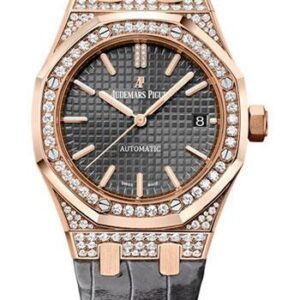 Audemars Piguet Ladies Royal Oak Collection Selfwinding Watch-Grey Dial 37mm-15452OR.ZZ.D003CR.01