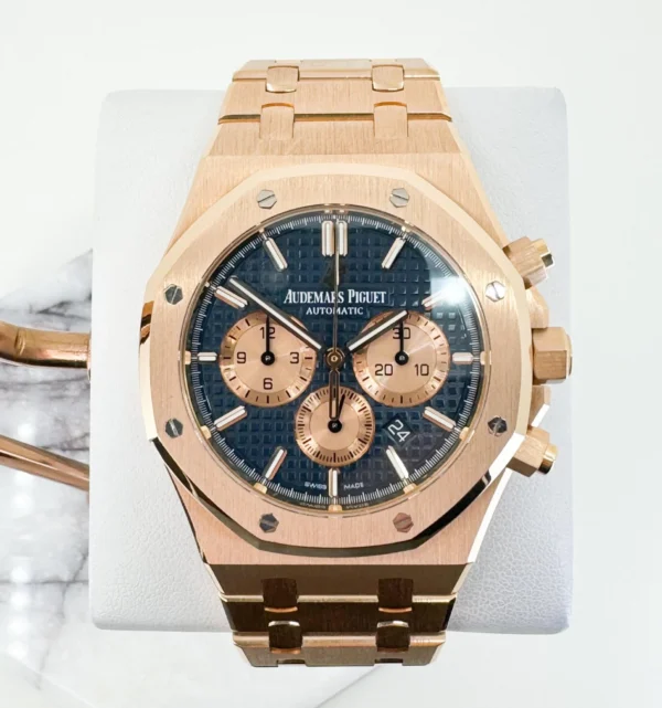 Audemars Piguet Royal Oak Chronograph Watch-Blue Dial 41mm-26331OR.OO.1220OR.01 - Image 2