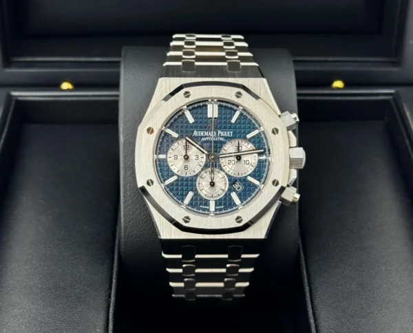 Audemars Piguet Royal Oak Chronograph Watch-Blue Dial 41mm-26331ST.OO.1220ST.01 - Image 3