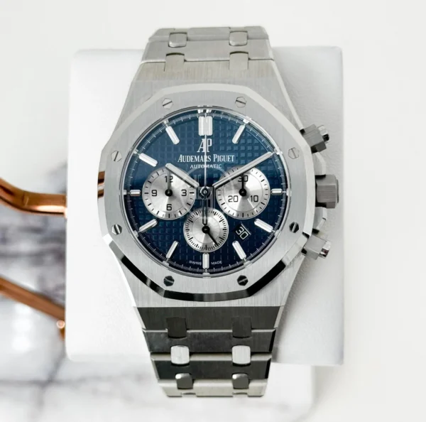 Audemars Piguet Royal Oak Chronograph Watch-Blue Dial 41mm-26331ST.OO.1220ST.01 - Image 2