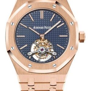 Audemars Piguet Royal Oak Extra-Thin Tourbillon Watch-Blue Dial 41mm-26510OR.OO.1220OR.01