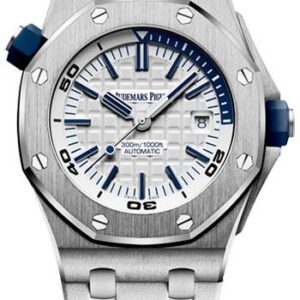 Audemars Piguet Royal Oak Offshore Diver Watch-White Dial 42mm-15710ST.OO.A010CA.01