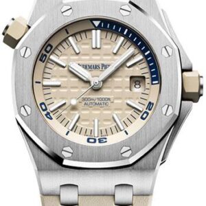 Audemars Piguet Royal Oak Offshore Diver Watch-White Dial 42mm-15710ST.OO.A085CA.01