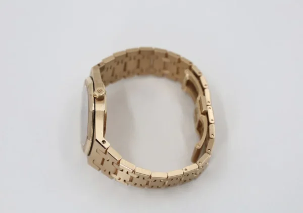 Audemars Piguet Royal Oak Quartz Watch-Brown Dial 33mm-67650OR.OO.1261OR.01 - Image 5