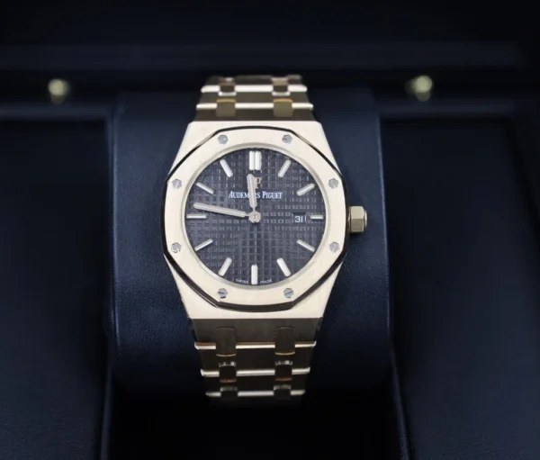Audemars Piguet Royal Oak Quartz Watch-Brown Dial 33mm-67650OR.OO.1261OR.01 - Image 2