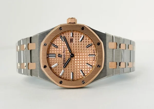 Audemars Piguet Royal Oak Quartz Watch-Pink Dial 33mm-67650SR.OO.1261SR.01 - Image 5