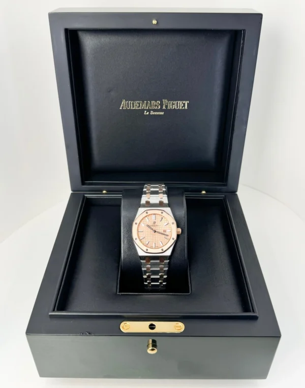 Audemars Piguet Royal Oak Quartz Watch-Pink Dial 33mm-67650SR.OO.1261SR.01 - Image 4