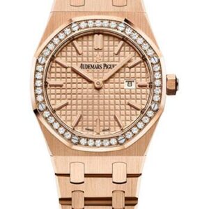 Audemars Piguet Royal Oak Quartz Watch-Pink Dial 33mm-67651OR.ZZ.1261OR.03