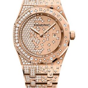 Audemars Piguet Royal Oak Quartz Watch-Pink Dial 33mm-67654OR.ZZ.1264OR.01