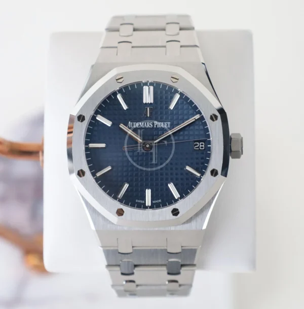 Audemars Piguet Royal Oak Selfwinding Watch - 41mm - Stainless Steel - Blue Dial - Calibre 4302-Blue Dial 41mm-15500ST.OO.1220ST.01 - Image 2