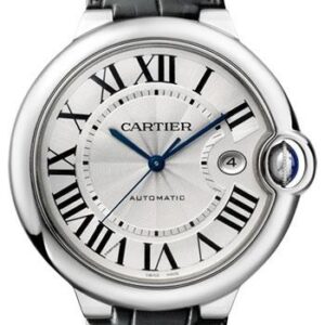 Cartier Ballon Bleu de Cartier 42 MM Watch - 42.1 mm Steel Case - Black Alligator Strap - W69016Z4