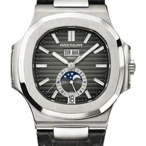 Patek Philippe 40mm Nautilus Watch Black Dial 5726A