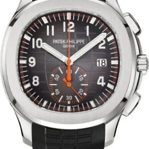 Patek Philippe Aquanaut 42.2 mm Chronograph Stainless Steel Black Dial - 5968A-001