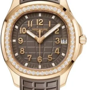 Patek Philippe Aquanaut Luce Rose Gold Taupe Grey-Brown Dial Diamond Bezel | 5268/200R-010