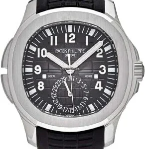 Patek Philippe Aquanaut Travel Time Stainless Steel Black Dial | 5164A-001