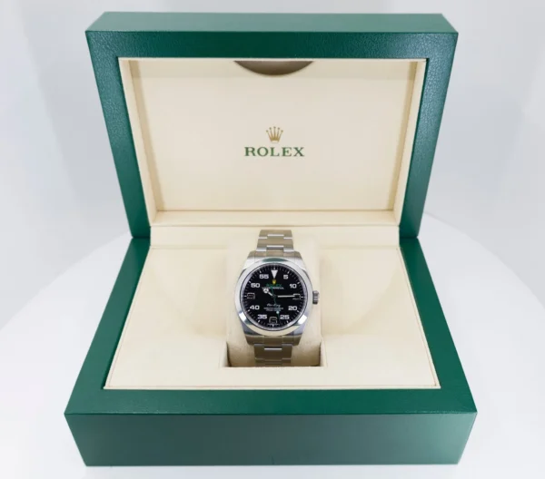 Rolex Air-King Stainless Steel Black Arabic Dial 40mm Green Hand Oyster Bracelet 116900 - Image 3