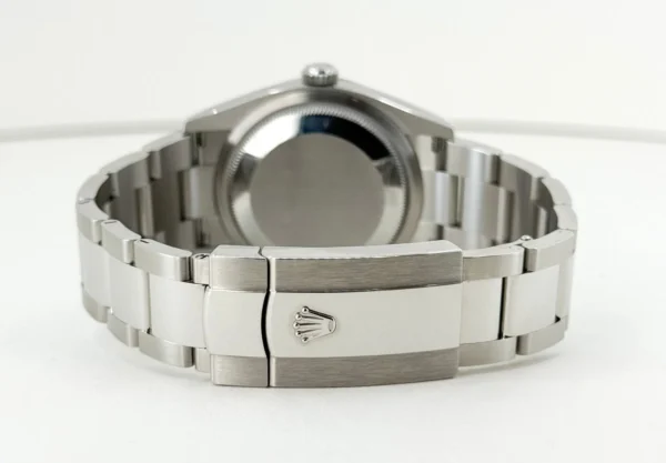 Rolex Datejust 36 White Gold/Steel Blue Motif Index Dial & Fluted Bezel Oyster Bracelet 126234 - Image 9