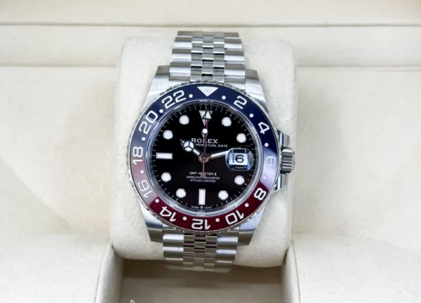 Rolex GMT Master II “Pepsi” Steel Black Dial Red/Blue Ceramic Bezel Jubilee Bracelet 126710BLRO - Image 2