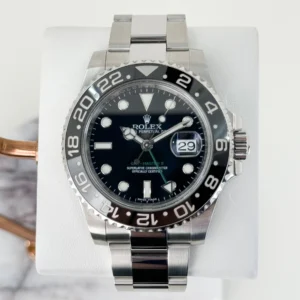 Rolex GMT Master II Stainless Steel Black Dial Ceramic Bezel Oyster Bracelet 116710LN