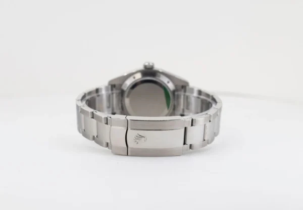Rolex Milgauss Green Crystal Stainless Steel Black Dial Smooth Bezel Oyster Bracelet 116400GV - Image 9