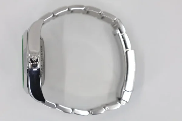 Rolex Milgauss Green Crystal Stainless Steel Blue Dial & Bezel Oyster Bracelet 116400GV - Image 7