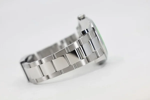 Rolex Milgauss Green Crystal Stainless Steel Blue Dial & Bezel Oyster Bracelet 116400GV - Image 4