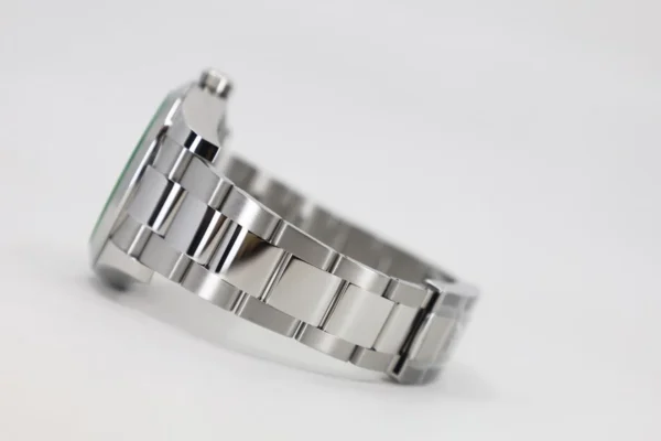Rolex Milgauss Green Crystal Stainless Steel Blue Dial & Bezel Oyster Bracelet 116400GV - Image 5