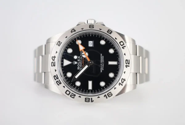 Rolex Oyster Perpetual Explorer II Watch - Oystersteel - Black Dial - Oyster Bracelet - 2021 Release - 226570 bk - Image 4