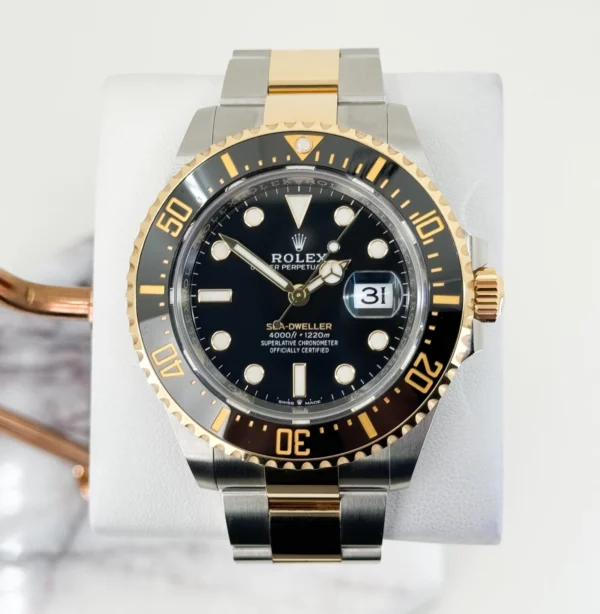 Rolex Sea-Dweller 43mm Case Yellow Gold/Steel Black Luminous Dial & Ceramic Bezel Oyster Bracelet 126603