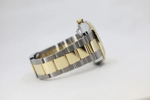 Rolex Sky-Dweller Yellow Gold/Steel Champagne Index Dial Fluted Bezel Oyster Bracelet 326933 - Image 4