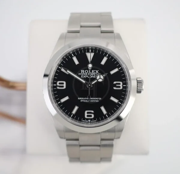 Rolex Stainless Steel Oyster Perpetual Explorer - Black Dial - Oyster Bracelet - 124270