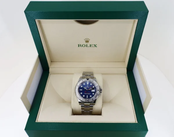 Rolex Steel and Platinum Yacht-Master 40 Watch - Blue Dial - 3235 Movement - 126622 blu - Image 2