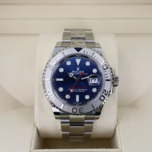 Rolex Steel and Platinum Yacht-Master 40 Watch - Blue Dial - 3235 Movement - 126622 blu