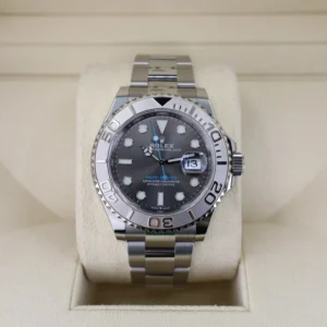 Rolex Steel and Platinum Yacht-Master 40 Watch - Dark Rhodium Dial - 3235 Movement - 126622 dkrh