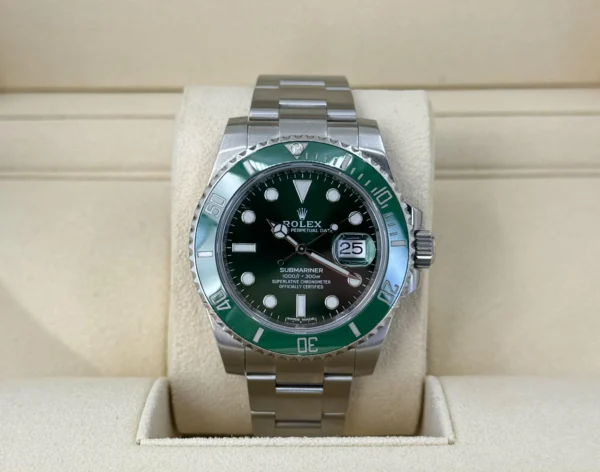 Rolex Submariner Date "Hulk" Stainless Steel Green Dial & Ceramic Bezel Oyster Bracelet 116610LV - Image 2