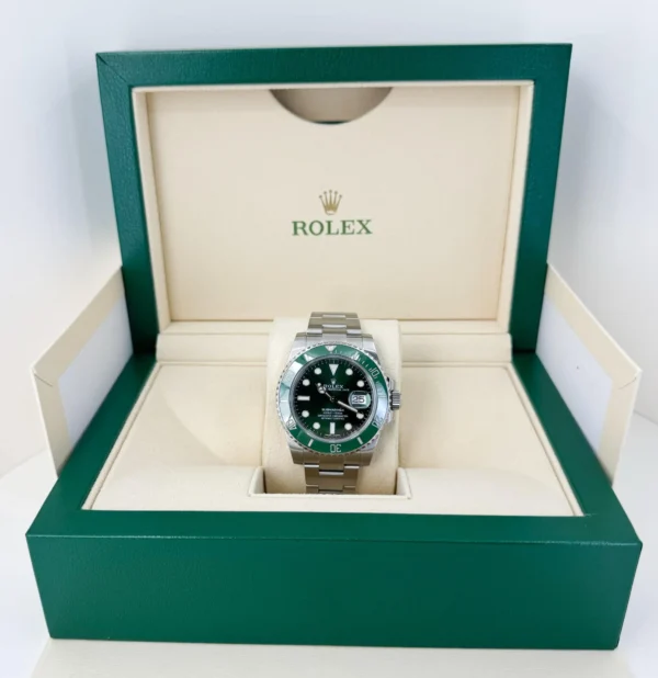 Rolex Submariner Date "Hulk" Stainless Steel Green Dial & Ceramic Bezel Oyster Bracelet 116610LV - Image 3