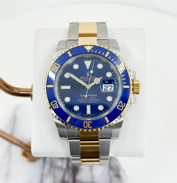 Rolex Submariner Date Yellow Gold/Steel Blue Dial & Ceramic Bezel Oyster Bracelet 116613LB