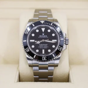 Rolex Submariner No Date Stainless Steel Black Dial & Ceramic Bezel Oyster Bracelet 114060