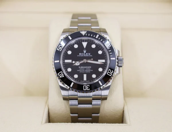 Rolex Submariner No Date Stainless Steel Black Dial & Ceramic Bezel Oyster Bracelet 114060