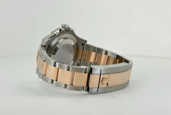 Rolex Yacht-Master 40 Everose Rose Gold/Steel Chocolate Brown Dial Gold Bezel Oyster Bracelet 116621 - Image 8