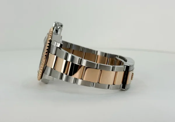 Rolex Yacht-Master 40 Everose Rose Gold/Steel Chocolate Brown Dial Gold Bezel Oyster Bracelet 116621 - Image 5