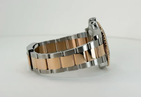 Rolex Yacht-Master 40 Everose Rose Gold/Steel Chocolate Brown Dial Gold Bezel Oyster Bracelet 116621 - Image 4