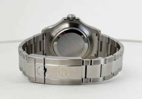 Rolex Yacht-Master 40 Stainless Steel Blue Dial Platinum Bezel Oyster Bracelet 116622 - Image 9