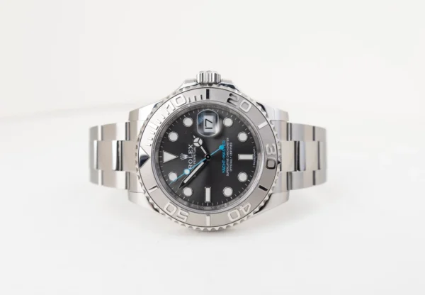 Rolex Yacht-Master 40 Stainless Steel Dark Rhodium Dial Platinum Bezel Oyster Bracelet 116622 - Image 3