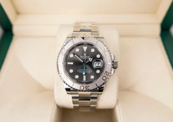 Rolex Yacht-Master 40 Stainless Steel Dark Rhodium Dial Platinum Bezel Oyster Bracelet 116622 - Image 2