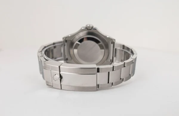 Rolex Yacht-Master 40 Stainless Steel Dark Rhodium Dial Platinum Bezel Oyster Bracelet 116622 - Image 8