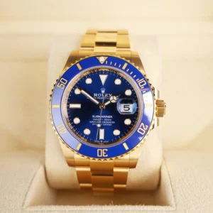 Rolex Yellow Gold Submariner Date Watch - Blue Bezel - Blue Dial - 2020 Release - 126618LB